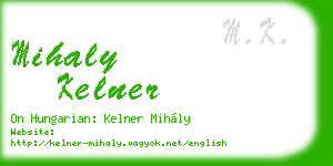 mihaly kelner business card